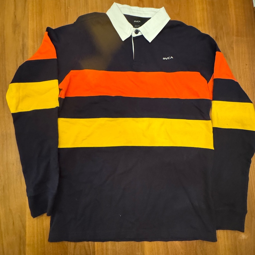 RVCA RUGBY SHIRT MENS SMALL